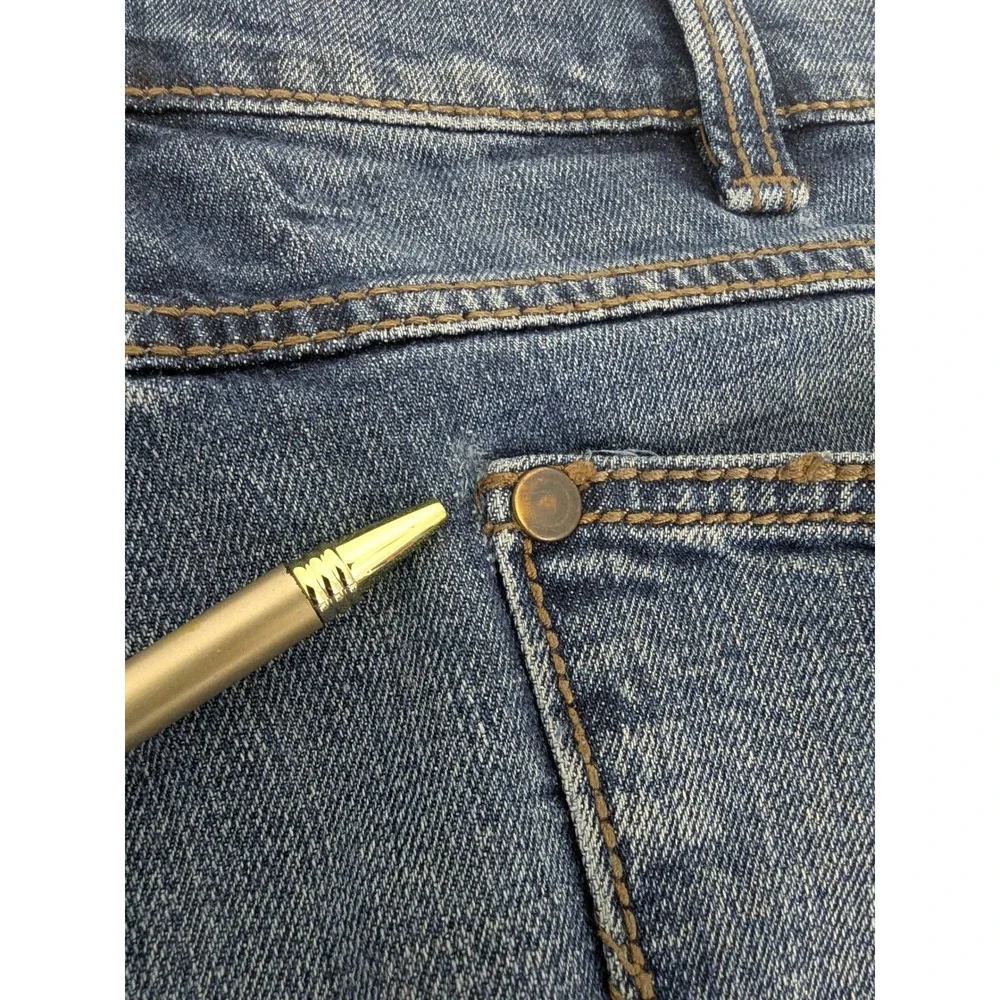 Wrangler Retro Jeans Mens 38x30 (29) Blue Slim Straight Medium Wash Stretch